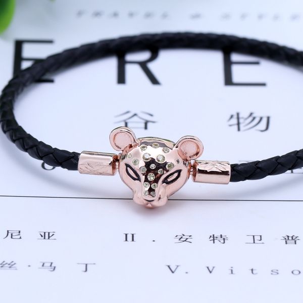 new original 925 sterling silver charm bracelet sparkling lion princess woven leather bracelet basic fit pan women diy jewelry, Golden;silver
new original 925 sterling silver charm bracelet sparkling lion princess woven leather bracelet basic fit pan women diy jewelry, Golden;silver