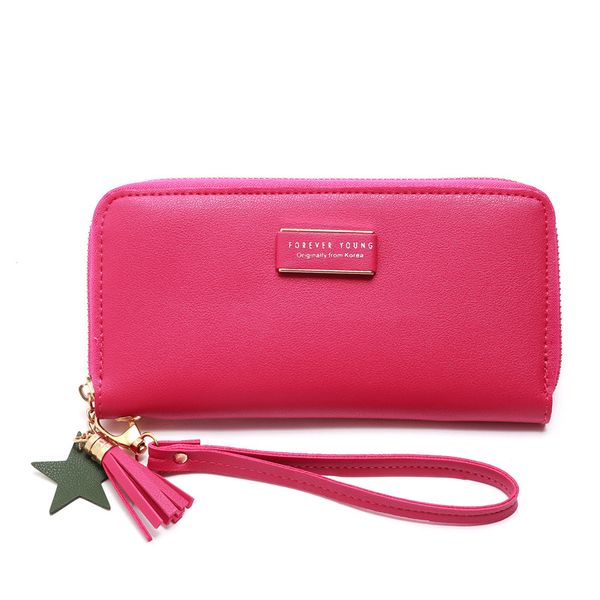 women wallet purse long high capacity wallets five-pointed star tassel wrist band multi-card position student wallet girl gift, Red;black
women wallet purse long high capacity wallets five-pointed star tassel wrist band multi-card position student wallet girl gift, Red;black