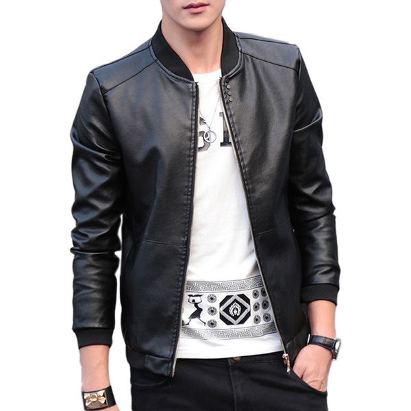 2018 autumn winter men's leather coat korean slim fit leather jackets size m-4xl fashion casual outwear for man jacket, Black
2018 autumn winter men's leather coat korean slim fit leather jackets size m-4xl fashion casual outwear for man jacket, Black