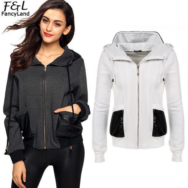 ladies fashion hooded hoodies long sleeve loose fitting casual atutmn spring sports patchwork zipper sweatershirt hoodie, Black
ladies fashion hooded hoodies long sleeve loose fitting casual atutmn spring sports patchwork zipper sweatershirt hoodie, Black
