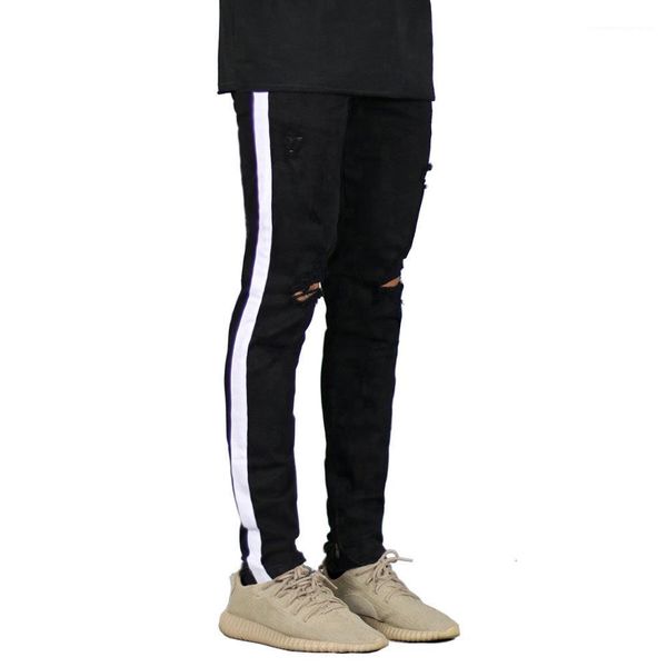 jeans mens designer clothing spring new fashion long zipper holes pencil pants pantalones street hiphop style, Blue
jeans mens designer clothing spring new fashion long zipper holes pencil pants pantalones street hiphop style, Blue