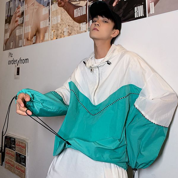 spring and autumn new color matching thin section hood loose male plus fertilizer xl jacket men hooded sunscreen clothing tide, Black;brown
spring and autumn new color matching thin section hood loose male plus fertilizer xl jacket men hooded sunscreen clothing tide, Black;brown