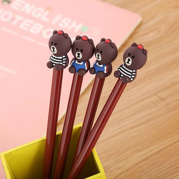 brown bear gel pen 0.5mm black children writing pen office eexamination limited office material school supplies wholesale e-pack -226
brown bear gel pen 0.5mm black children writing pen office eexamination limited office material school supplies wholesale e-pack -226