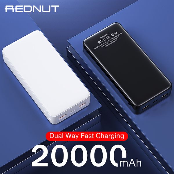 rednut 20000mah power bank external battery charger for iphone xiaomi huawei pd fast charging mobile phone portable powerbank
rednut 20000mah power bank external battery charger for iphone xiaomi huawei pd fast charging mobile phone portable powerbank