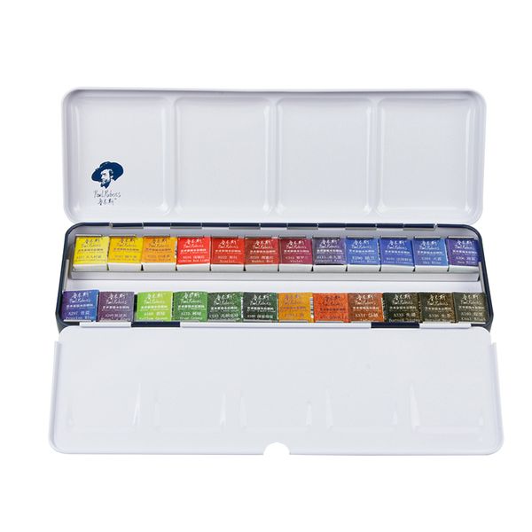 12/24/48 color rubens clear new solid watercolor paint set half block beginner watercolor paint box art supplies
12/24/48 color rubens clear new solid watercolor paint set half block beginner watercolor paint box art supplies