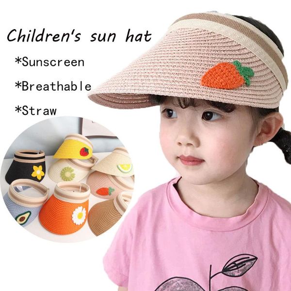 caps & hats cute summer straw for kids empty sun girls boys beach panama visor hat 2-7 years old, Yellow
caps & hats cute summer straw for kids empty sun girls boys beach panama visor hat 2-7 years old, Yellow