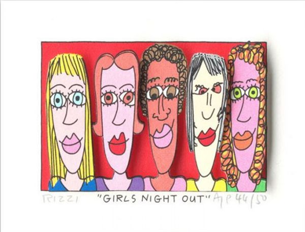james rizzi -girls night out home decor handpainted oil painting on canvas wall art canvas pictures 191221
james rizzi -girls night out home decor handpainted oil painting on canvas wall art canvas pictures 191221