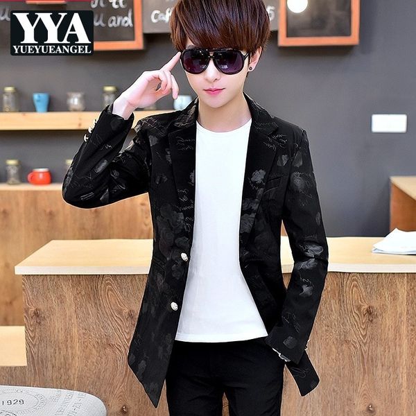 spring autumn medium leangth mens trench coats korean printed single breasted slim fit fashion casual streetwear male blazers, White;black
spring autumn medium leangth mens trench coats korean printed single breasted slim fit fashion casual streetwear male blazers, White;black