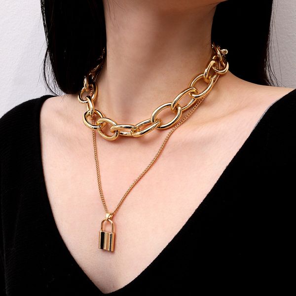 bls-miracle punk exaggeration choker necklace for women big thick chain round hollow multi-layer pendant long necklace jewelry, Silver
bls-miracle punk exaggeration choker necklace for women big thick chain round hollow multi-layer pendant long necklace jewelry, Silver