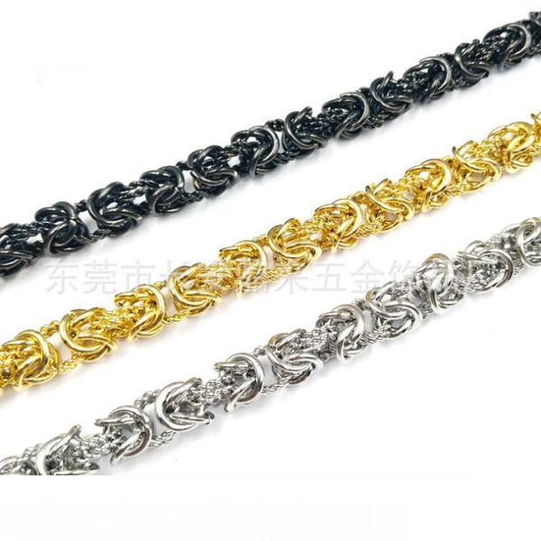 european and american fashion stainless steel diy pure hand-woven flowers lantern chain titanium steel bracelet men and women general jewelr, Golden;silver
european and american fashion stainless steel diy pure hand-woven flowers lantern chain titanium steel bracelet men and women general jewelr, Golden;silver