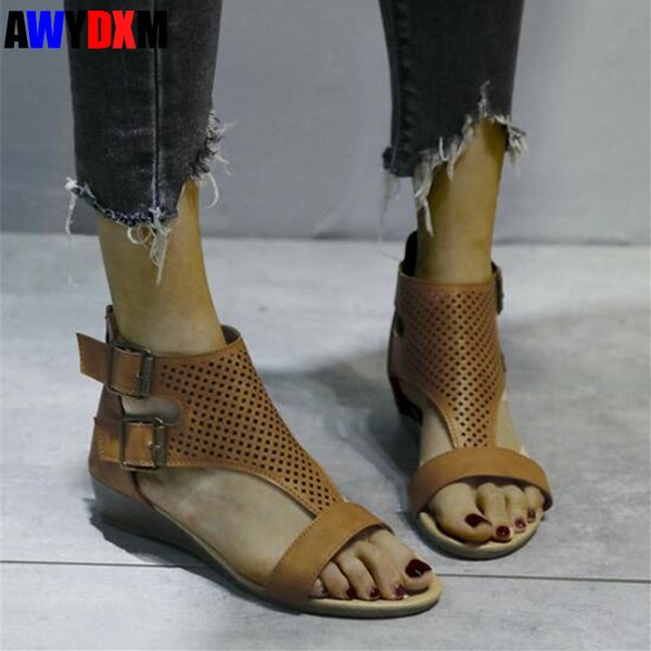 large size women's sandals summer women shoes open toe buckle ladies wedge sandlas outside casual female beach sandalias mujer, Black
large size women's sandals summer women shoes open toe buckle ladies wedge sandlas outside casual female beach sandalias mujer, Black