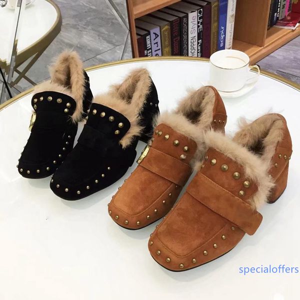 new women s fashion pumps suede leather high heels pumps women casual thick heel sandals lady pumps shoes plush rivets shoes, Black
new women s fashion pumps suede leather high heels pumps women casual thick heel sandals lady pumps shoes plush rivets shoes, Black