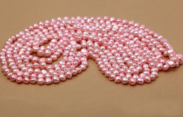 80cm 30'' 8x9mm pink flat baroque real pearl necklace natural freshwater pearl woman jewelry 35cm 14, Golden;silver
80cm 30'' 8x9mm pink flat baroque real pearl necklace natural freshwater pearl woman jewelry 35cm 14, Golden;silver