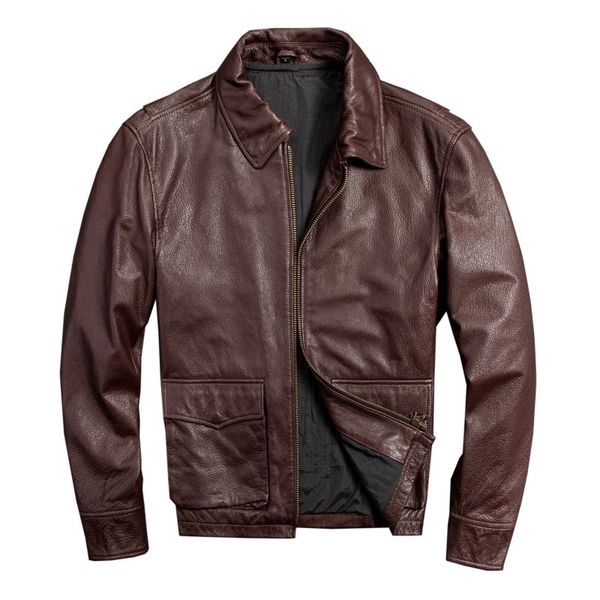 2020 dark brown men american a2 pilot leather jacket plus size xxxxl genuine sheepskin autumn leather coat, Black
2020 dark brown men american a2 pilot leather jacket plus size xxxxl genuine sheepskin autumn leather coat, Black