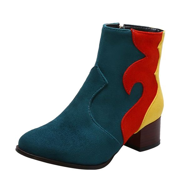 boots women's side zipper color matching colorblocked ankle bare boots outdoor winter casual short tube booties zapatos de mujer, Black
boots women's side zipper color matching colorblocked ankle bare boots outdoor winter casual short tube booties zapatos de mujer, Black