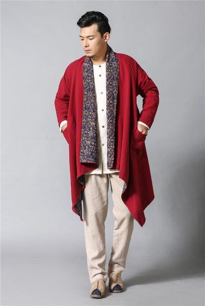 autumn mens trench coat cotton linen print reversible wind breaker casual literary long dust coat wind breaker 2colors, Tan;black
autumn mens trench coat cotton linen print reversible wind breaker casual literary long dust coat wind breaker 2colors, Tan;black