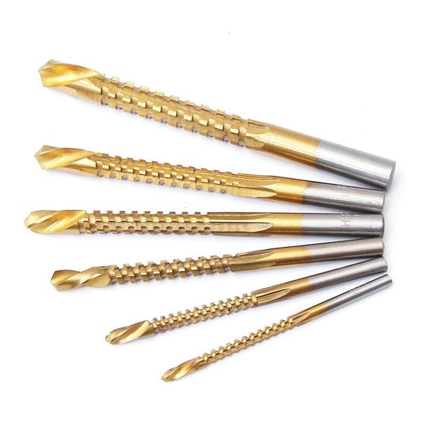 6pcs 3-8mm titanium coated hss drill bit electric drill plastic wood hole grooving saw carpenter woodworking tools
6pcs 3-8mm titanium coated hss drill bit electric drill plastic wood hole grooving saw carpenter woodworking tools