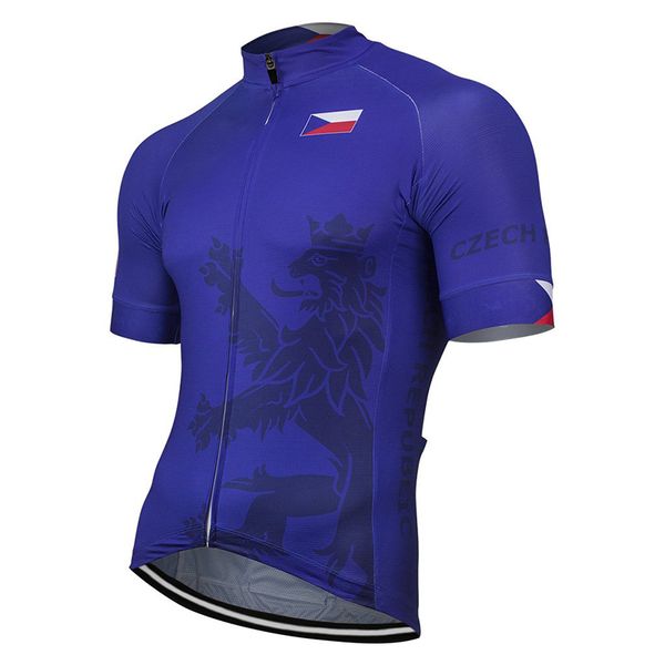 new team 2020 czech republic summer blue cycling jersey bike road mountain bicycle wear riding bike clothing, Black;red
new team 2020 czech republic summer blue cycling jersey bike road mountain bicycle wear riding bike clothing, Black;red