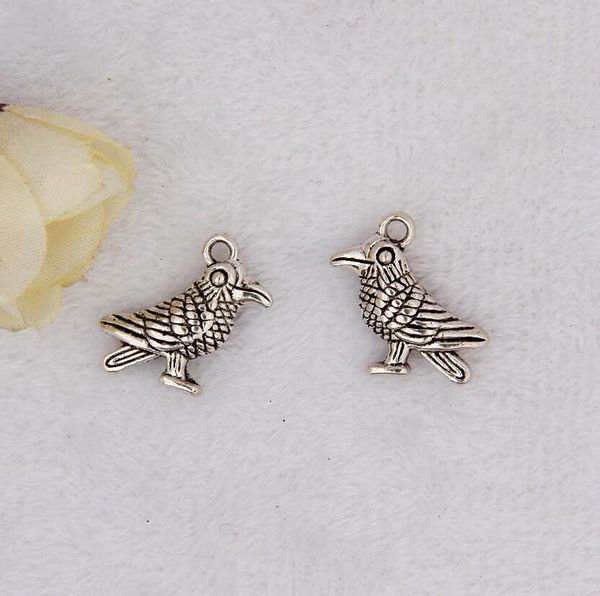80pcs/lot antique silver 20x13mm double sided crow charms pendants jewelry diy fit necklace bracelets earrings designer accessories gift, Bronze;silver
80pcs/lot antique silver 20x13mm double sided crow charms pendants jewelry diy fit necklace bracelets earrings designer accessories gift, Bronze;silver