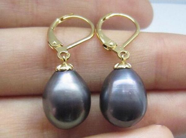 new baruque 9-10mm south sea black pearl swing earrings 14k / 20 gold, Golden
new baruque 9-10mm south sea black pearl swing earrings 14k / 20 gold, Golden