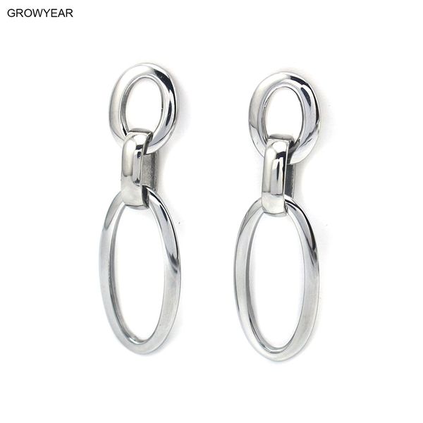 small oval link big oval silver color dangle earring stainless steel trendy women fashion jewelry push back drop earrings
small oval link big oval silver color dangle earring stainless steel trendy women fashion jewelry push back drop earrings