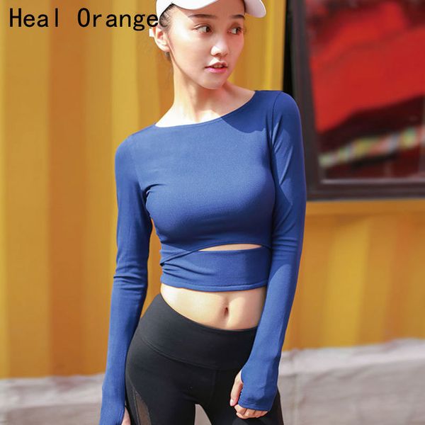 heal orange женщин сексуальный спорт лучшие йога фитнес рубашки с длинным рукавом crop твердая running shirt спорт трикотажные gym одежда сп
heal orange женщин сексуальный спорт лучшие йога фитнес рубашки с длинным рукавом crop твердая running shirt спорт трикотажные gym одежда сп