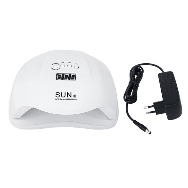 54w nail dryer uv led nail lamp gel polish curing lamp with bottom 30s/60s timer lcd display for dryer
54w nail dryer uv led nail lamp gel polish curing lamp with bottom 30s/60s timer lcd display for dryer