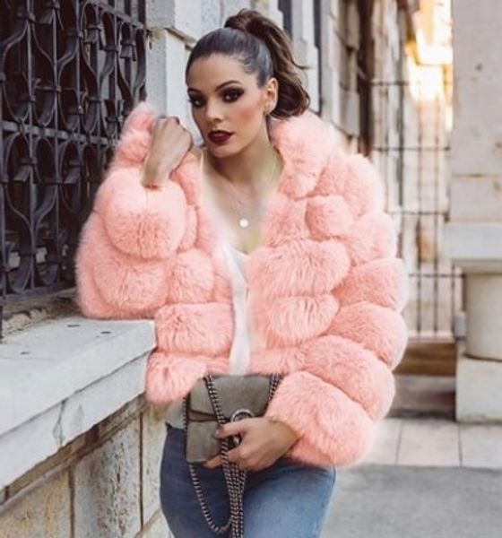 women's fur & faux solid women mink winter hooded jacket warm thick outerwear coat, Black
women's fur & faux solid women mink winter hooded jacket warm thick outerwear coat, Black