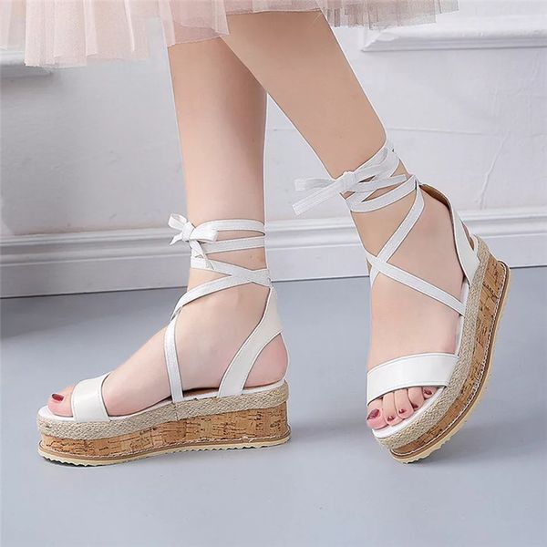 women's summer casual women's sandals fashion korean version wild round head wedge cross straps breathable sandals fc-13, Black
women's summer casual women's sandals fashion korean version wild round head wedge cross straps breathable sandals fc-13, Black