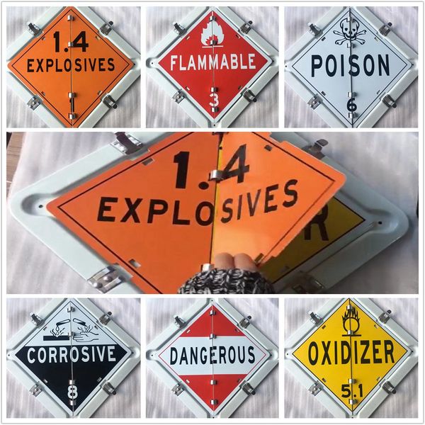 universal 6 kinds truck explosives flammable poison oxidizer corrosive dangerous warning sign
universal 6 kinds truck explosives flammable poison oxidizer corrosive dangerous warning sign