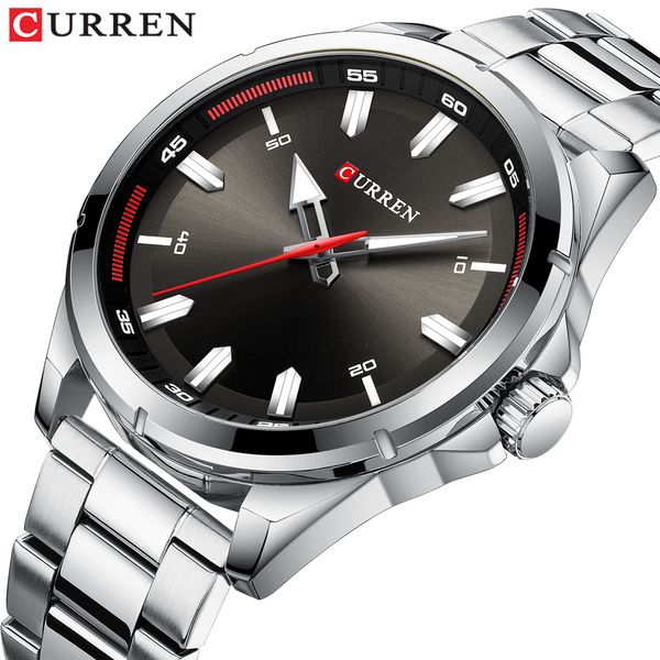 curren fashion men's watch with stainless steel strap simple creative quartz wristwatch men waterproof clock relogio masculino, Slivery;brown
curren fashion men's watch with stainless steel strap simple creative quartz wristwatch men waterproof clock relogio masculino, Slivery;brown