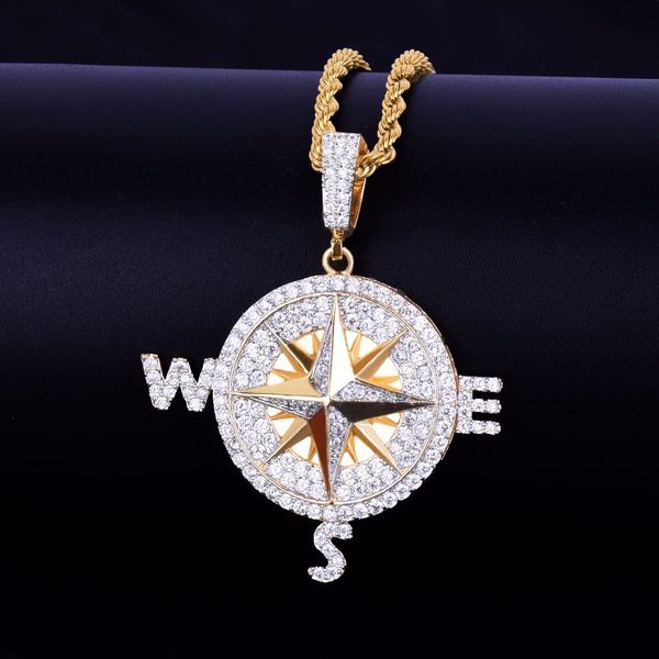 compass shape necklace & pendants gold silver color iced cubic zircon men's hip hop jewelry with tennis chain
compass shape necklace & pendants gold silver color iced cubic zircon men's hip hop jewelry with tennis chain