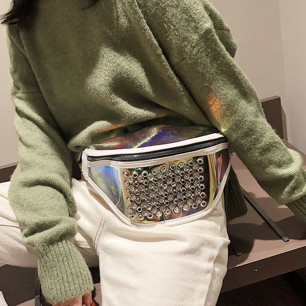 new women's fashion one shoulder crossbody bag chic personality laser rivet waist pack personalized lady chest bag
new women's fashion one shoulder crossbody bag chic personality laser rivet waist pack personalized lady chest bag