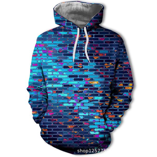 mens designer casual long sleeve pullover colorful brick 3d digital printing sweater for men, Black
mens designer casual long sleeve pullover colorful brick 3d digital printing sweater for men, Black