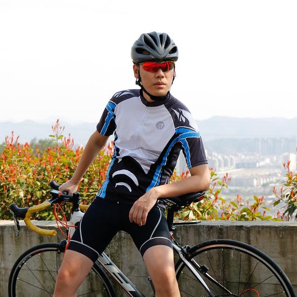 men's short sleeve cycling jersey full zip biking clothing quick dry, breathable running - bike shirt - select sizes, Black;blue
men's short sleeve cycling jersey full zip biking clothing quick dry, breathable running - bike shirt - select sizes, Black;blue