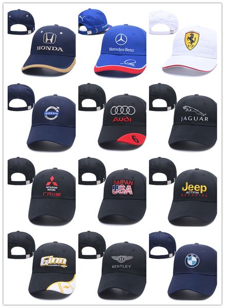 

2019 New gorras dad hat Хлопок Вышивка F1 Racing Хлопок Бейсболка Регулируемая кепка для гольфа