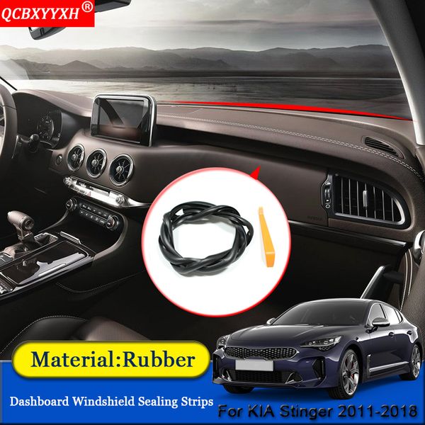 car-styling rubber anti-noise soundproof dustproof car dashboard windshield sealing strips accessories for kia stinger 2011-2018
car-styling rubber anti-noise soundproof dustproof car dashboard windshield sealing strips accessories for kia stinger 2011-2018