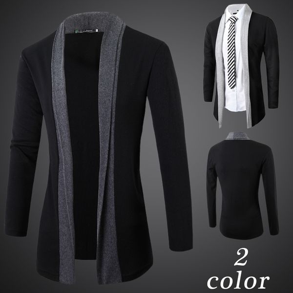 2018 new arrival men casual long cardigan mens knitted sweater jumpers without button patchwork cardigans masculino nz18, White;black
2018 new arrival men casual long cardigan mens knitted sweater jumpers without button patchwork cardigans masculino nz18, White;black