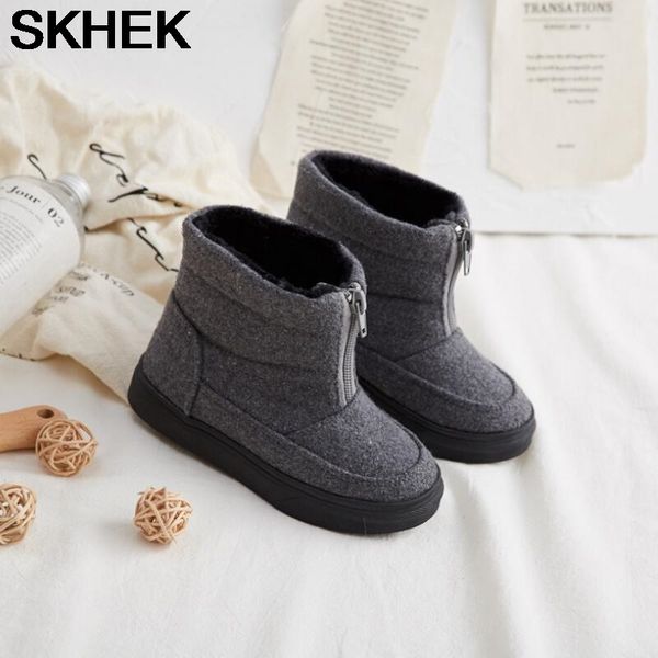 skhek children' shoes snow boots 2020 new winter boys thick plush shoes solid girls warm kids short boots student, Black;grey
skhek children' shoes snow boots 2020 new winter boys thick plush shoes solid girls warm kids short boots student, Black;grey