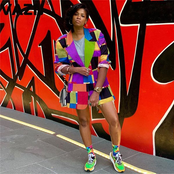 vazn vintage autumn 2020 business suit colorful print full sleeve v-neck turn-down collar coat night club moto wind coat, Black;brown
vazn vintage autumn 2020 business suit colorful print full sleeve v-neck turn-down collar coat night club moto wind coat, Black;brown