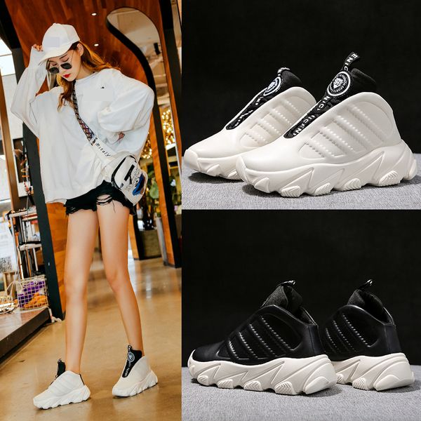 women retro style golden sapling platform sneakers winter running classic trainer height increasing women's sneakers sport shoes, Black
women retro style golden sapling platform sneakers winter running classic trainer height increasing women's sneakers sport shoes, Black