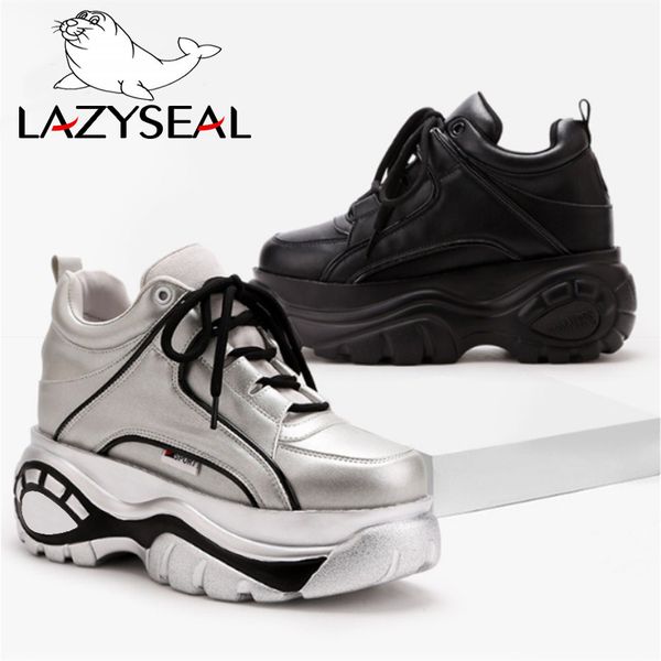 lazyseal platform shoes women boots spring sports ultra-light height increasing boot woman thick soled lace-up high-heeled shoes, Black
lazyseal platform shoes women boots spring sports ultra-light height increasing boot woman thick soled lace-up high-heeled shoes, Black