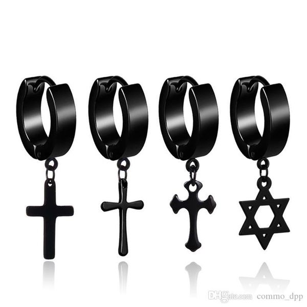316l stainless steel cross star dangle fake piercing earrings men punk hypoallergenic non-piercing clip on hoop earrings for women jewelry, Silver
316l stainless steel cross star dangle fake piercing earrings men punk hypoallergenic non-piercing clip on hoop earrings for women jewelry, Silver
