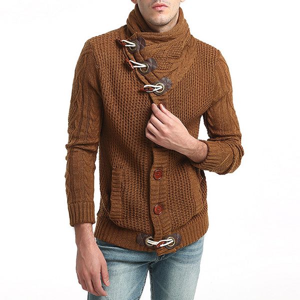 mens designer sweaters fashion long sleeves thick cardigan sweater winter luxury slim horn button, White;black
mens designer sweaters fashion long sleeves thick cardigan sweater winter luxury slim horn button, White;black