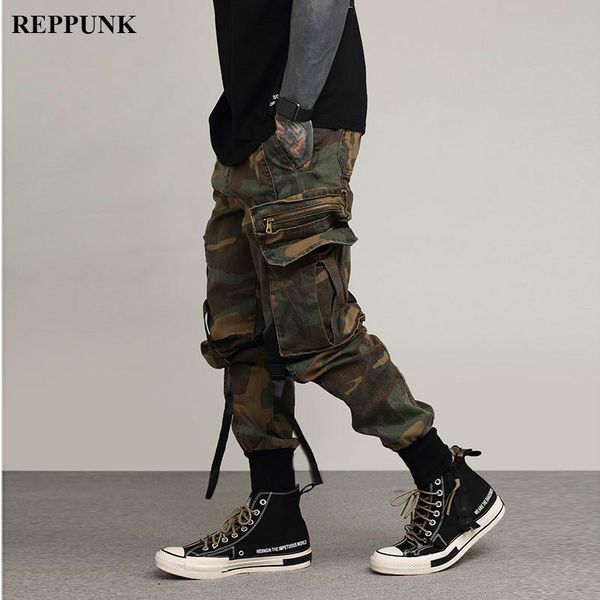 fashion streetwear camouflage jogger pants men loose fit ankle banded style hip hop pants multi pocket cargo trousers, Black
fashion streetwear camouflage jogger pants men loose fit ankle banded style hip hop pants multi pocket cargo trousers, Black