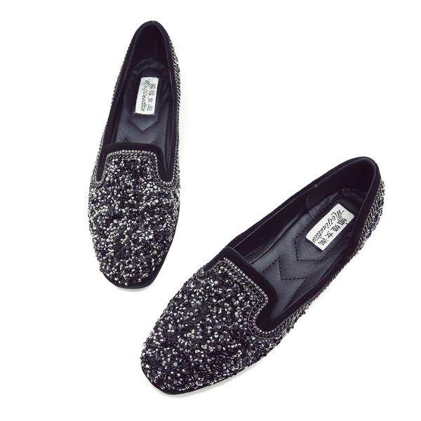 2019 spring loafers women shoes ladies flat shoes bling ballet flats woman casual sapato zapatos mujer women's loafers, Black
2019 spring loafers women shoes ladies flat shoes bling ballet flats woman casual sapato zapatos mujer women's loafers, Black