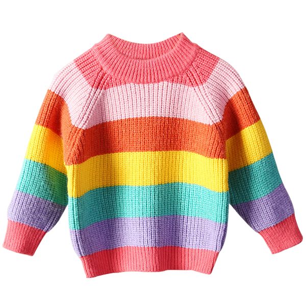Toddler Girls Clothes Rainbow Sweaters o-neck Pullovers Casual knitted sweater children clothing
Toddler Girls Clothes Rainbow Sweaters o-neck Pullovers Casual knitted sweater children clothing