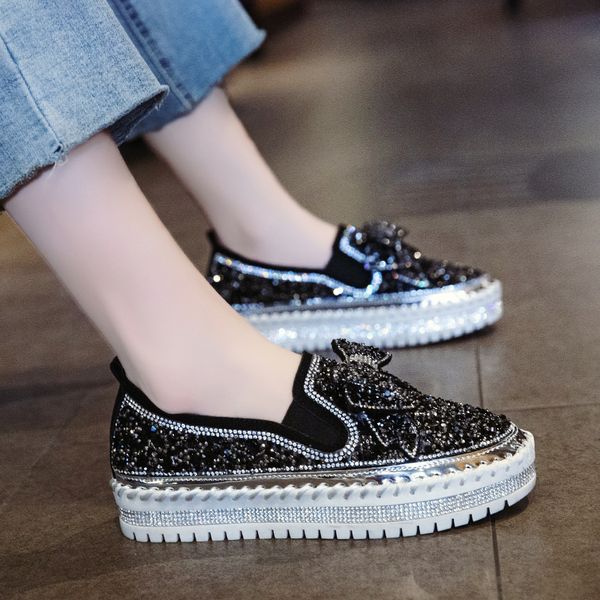 summer shoes ladies shallow mouth female footwear casual sneaker slip-on all-match bow-knot 2019 fashion women's round toe, Black
summer shoes ladies shallow mouth female footwear casual sneaker slip-on all-match bow-knot 2019 fashion women's round toe, Black