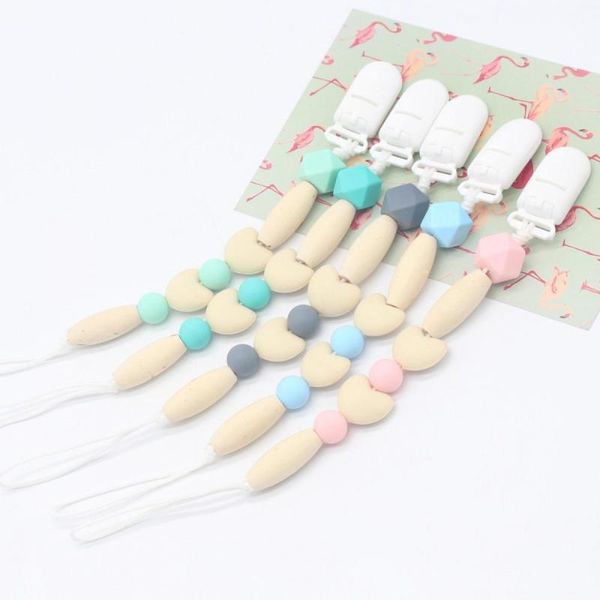 2020 new wooden beads chain baby pacifier chains for baby chew toy infant safe silicone pacifier clip nipple anti-dropping chain
2020 new wooden beads chain baby pacifier chains for baby chew toy infant safe silicone pacifier clip nipple anti-dropping chain