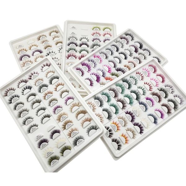 false eyelashes 10 pairs 9d colorful mink wholesale lashes 100 styles handmade long soft makeup 100% bulk
false eyelashes 10 pairs 9d colorful mink wholesale lashes 100 styles handmade long soft makeup 100% bulk